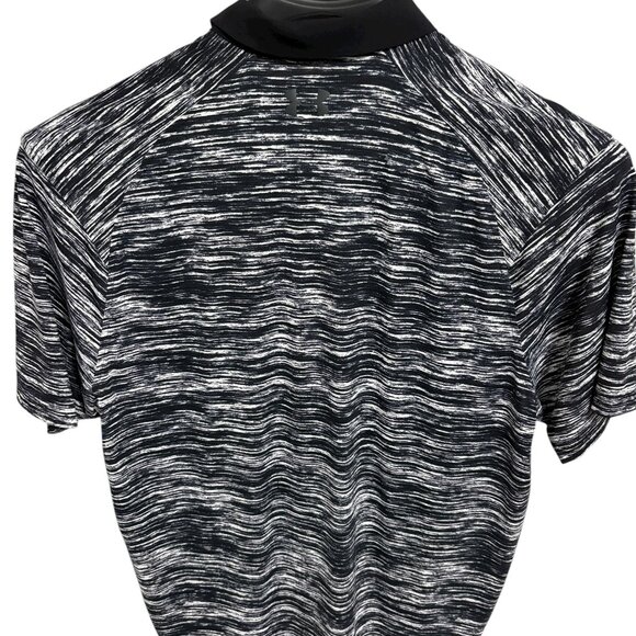 Under Armour Polo Mens Large Black Geometric ISO Chill Performance Golf - Picture 6 of 6